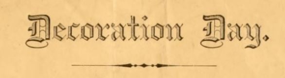 100 Years Ago: Decoration Day Celebrations | Cow Hampshire