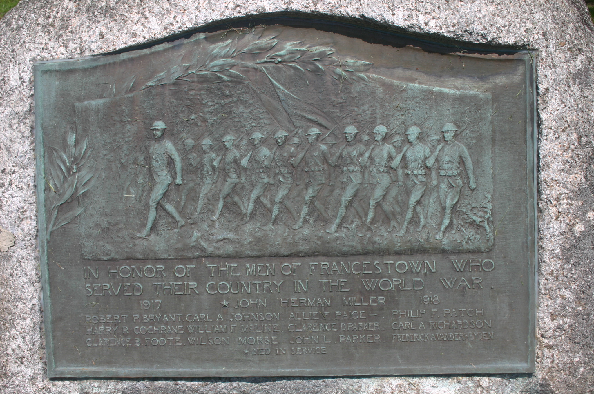 New Hampshire WWI Military Heroes of Francestown Cow Hampshire