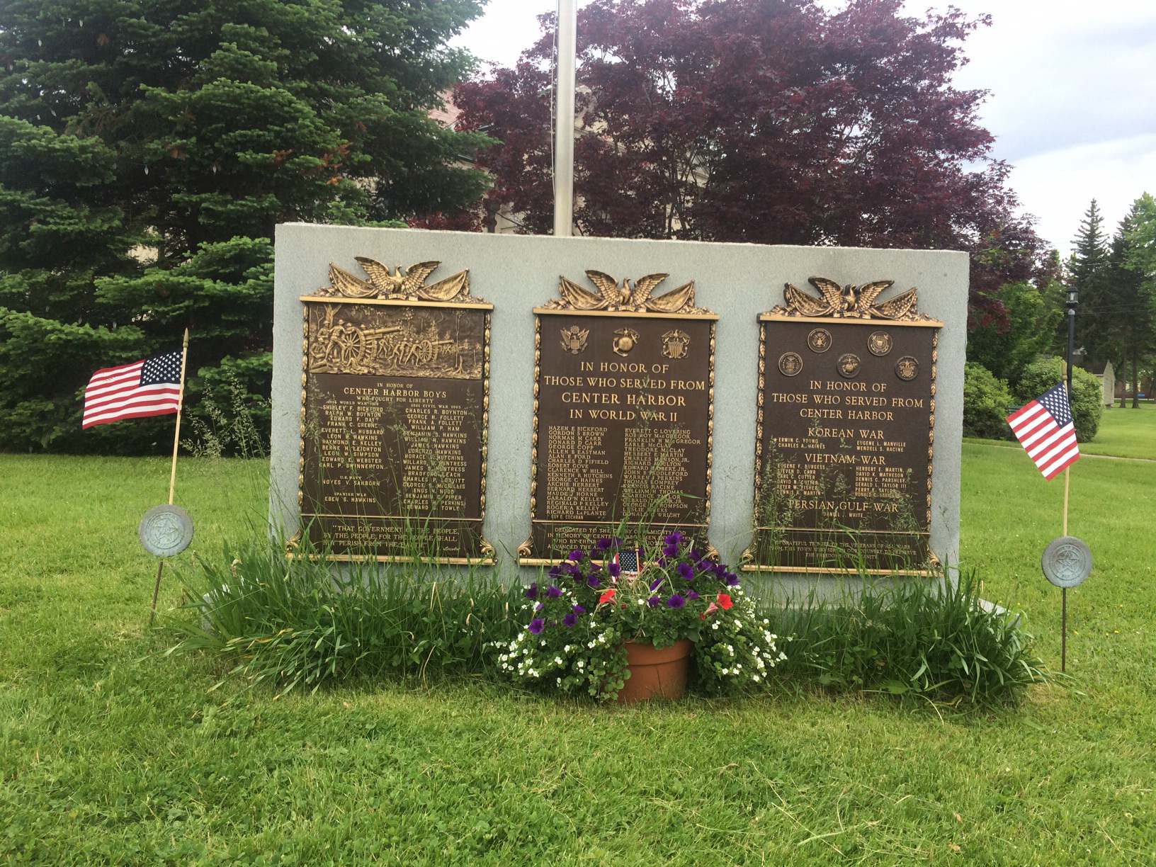 New Hampshire WWI Military Heroes of Center Harbor Cow Hampshire
