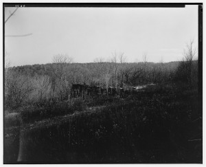 South East View, Foundation of Barn, Apple Orchard Beyond, Pioneer Cabin, Campton Station, Grafton County, New Hampshire. Historical American Buildings Survey, L.C. Durette, Photographer; Library of Congress Prints and Photographs Division. 