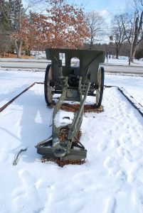WWI Cannon located in Greeley Park. Photograph courtesy of John R. Bolduc, Nashua NH native.