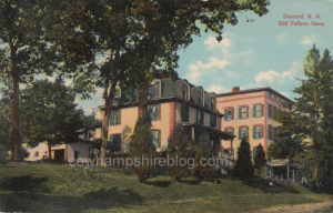 The first Odd Fellows' Home that was build in Concord NH and dedicated in 1878.