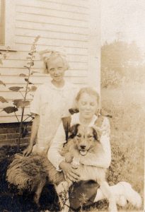 1920s unknown with dog aunt merties