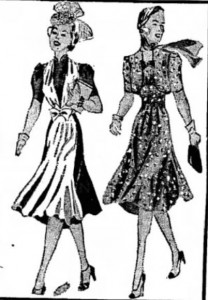 Sample of 1939 apparel from a Portsmouth NH newspaper