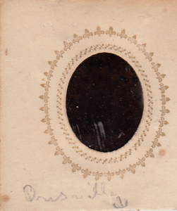 The back of Mrs. Frost's photograph