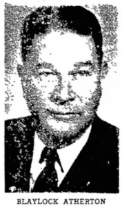 Blaylock Atherton in 1951