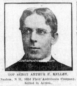 Photograph of Rev. Arthur P. Kelly from the Boston Globe, 21 July 1918