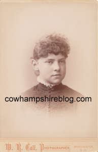 Mattie S. Chadwick, 1890 graduate of Manchester (NH) High School. From collection of J.W. Brown