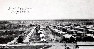 Old postcard of Camp Lee, Virginia, WWI era.