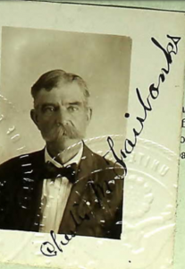 Photograph of Chester M. Fairbanks later in life, from his passport.