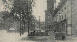 Biddeford, Maine's city square 1907