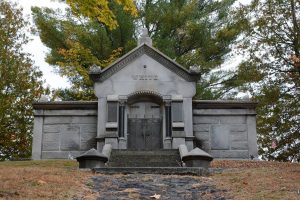 White Mausoleum in Blossom Hill Cemetery. Photograph courtesy of Debbie LaValley. 