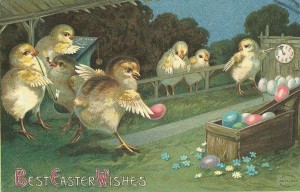 Easter victorian card