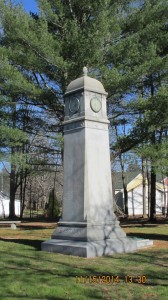 Ebenezer Eastman monument in Concord NH. Photograph property of Tom Campbell Wilson, used with permission.