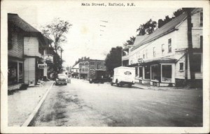 Old postcard of Main Street, Enfield, New Hampshire