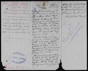 One page from Joseph Cilley's War of 1812 pension file.