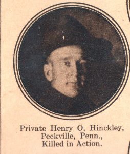 HINCKLEY Henry Peckville PA