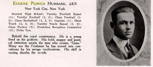 1917 Middlebury College Yearbook (VT) biography page.