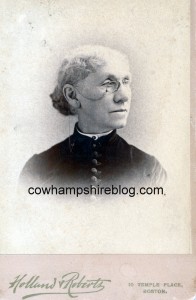 Mrs. Margaret Hall (Sleeper) Fling. Photograph taken in Boston MA, circa 1875-1890s.