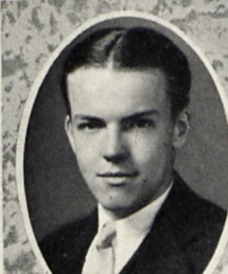 Hollis Walter Baldwin from the UNH Yearbook