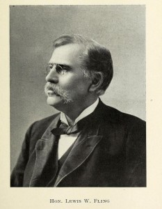 Hon. Lewis Wells Fling from History of the Town of Bristol NH by Richard W. Musgrove, Part 1