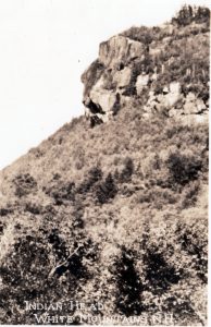 Close up of Indian Head at Mount Pemigewasset, Franconia NH.