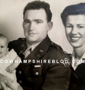 Photograph of Capt. Jeremiah A. Sheehan with wife Helen Marie and daughter Marguerite. Photograph copyright Marguerite Sheehan Redwine, used here with her permission.