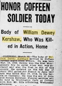 From The Decatur Herald, Decatur IL, 30 March 1921