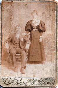 William "Willie" Kangas and Elmi Kemppainen pose on 25 December 1896.