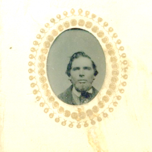 Leonard Colby of Northfield NH from a gem sized tintype (also see photograph at top of page).