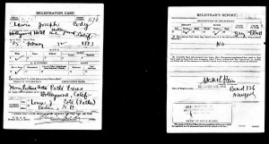 Lewis Cody ww1 draft registration