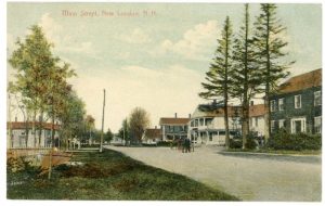 New London's main street circa 1900. From an old postcard.