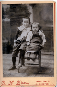 L to R: John and Royal Shaw, taken by their father at Shaw Studio in Manchester NH