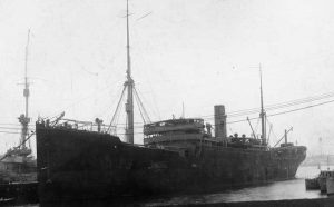 Photograph of USS Ticonderoga (ID-1958) Taken at Boston MA on 27 November 1917.