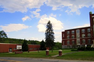 2012 photograph of Villa Augustina and Rosary Hall (on left). JKonieczny Photo