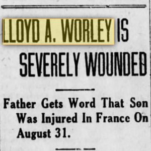 Worley Lloyd newspaper clipping