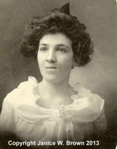 Addie Ryan, photograph taken around 1897.