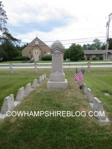 Nathaniel Barker burial location in Last Rest Cemetery, Merrimack NH.