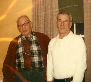 Clarence L. Webster with his son Berwin H. Webster in the 1960s. 