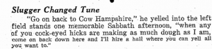 cow hampshire ted williams quote