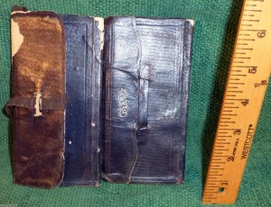 Photograph showing outside of Diary of Henry H. Wadleigh of Lyme NH.