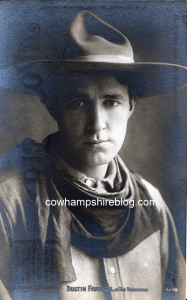 Dustin Farnum as he appeared in "The Virginian."