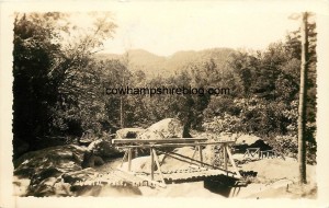 And old bridge, no longer in existence, located at Glacial Park.