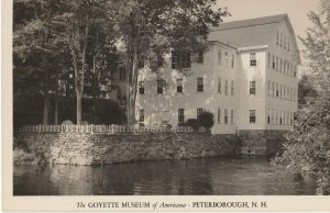Postcard showing the Goyette Museum, Peterborough NH.