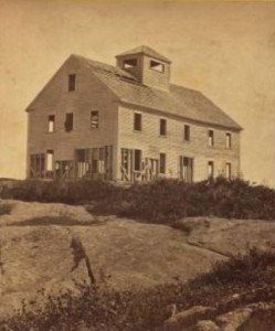 House on top of Mount Kearsarge, from a stereoscopic view.