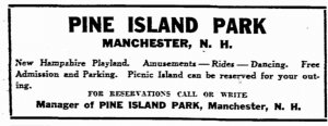 July 11, 1936 Pine Island Ad in Boston Herald (Boston MA) page 16
