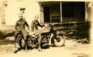 Harry Babkirk and Webby Webster in Merrimack NH 1936