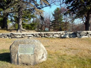 Site of Manchester NH's first meetinghouse. Photograph copyright Janice W. Brown