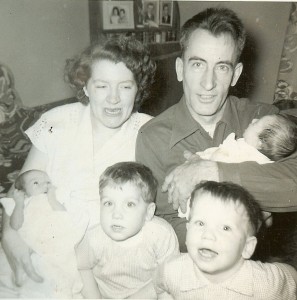 Mary and Berwin Webster with children.