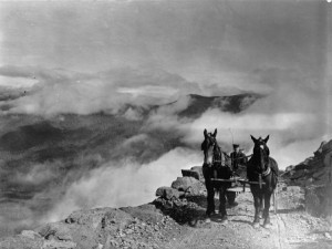 Mt. Washington carriage road, circa 1910-1920; Library of Congress, American Memory; Detroit Publishing Company Photograph Collection, Washington DC http://www.loc.gov/pictures/resource/det.4a24668/